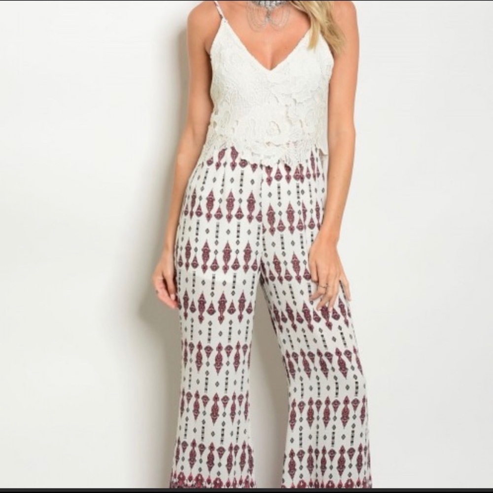 Aztec Lace Jumpsuit
